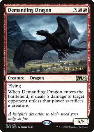 Demanding Dragon [Core Set 2019 Promos] | Tabernacle Games