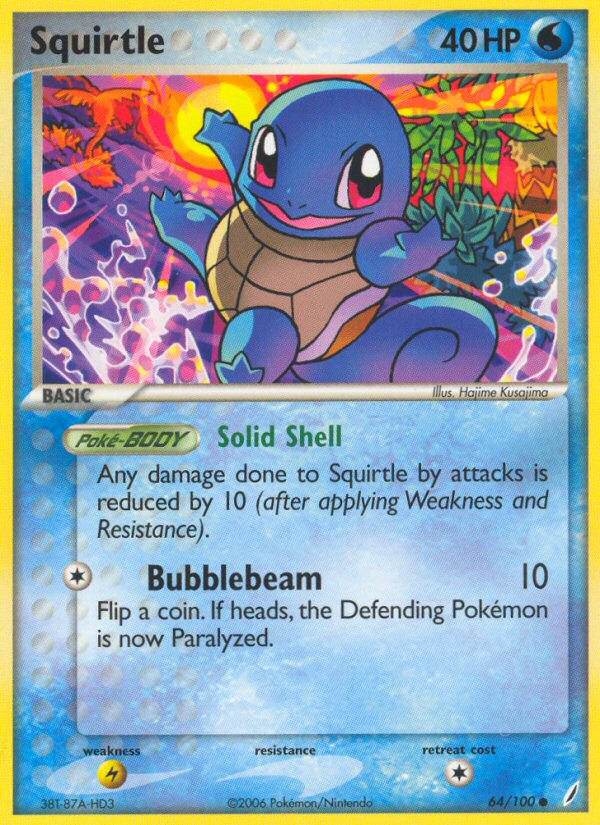 Squirtle (64/100) [EX: Crystal Guardians] | Tabernacle Games