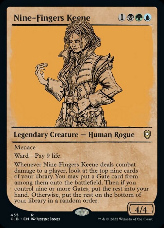 Nine-Fingers Keene (Showcase) [Commander Legends: Battle for Baldur's Gate] | Tabernacle Games