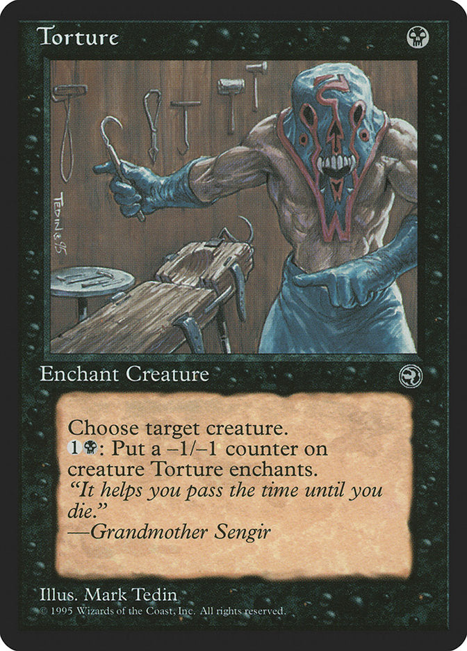 Torture (Grandmother Sengir Flavor Text) [Homelands] | Tabernacle Games