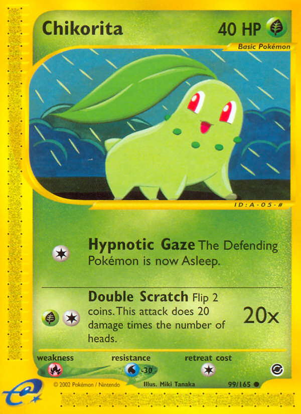 Chikorita (99/165) [Expedition: Base Set] | Tabernacle Games