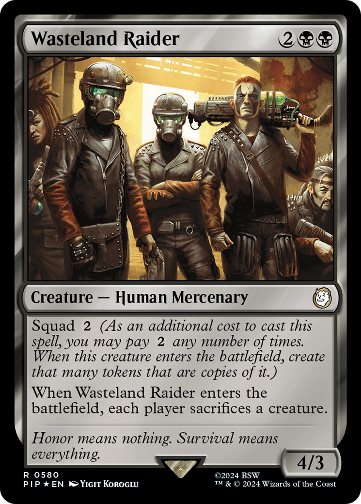 Wasteland Raider (Surge Foil) [Fallout] | Tabernacle Games