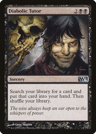 Diabolic Tutor [Magic 2012] | Tabernacle Games