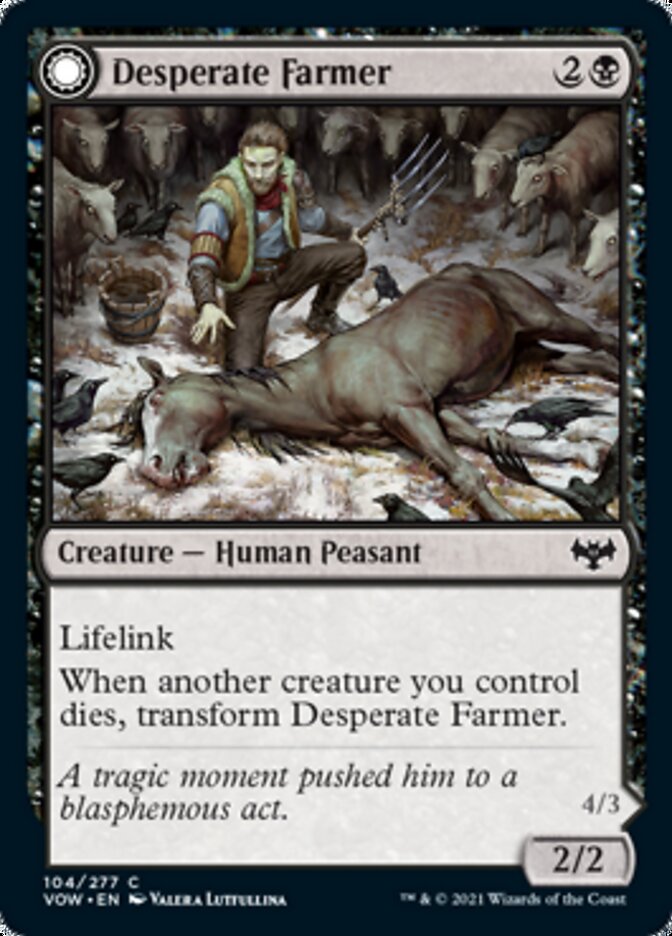 Desperate Farmer // Depraved Harvester [Innistrad: Crimson Vow] | Tabernacle Games