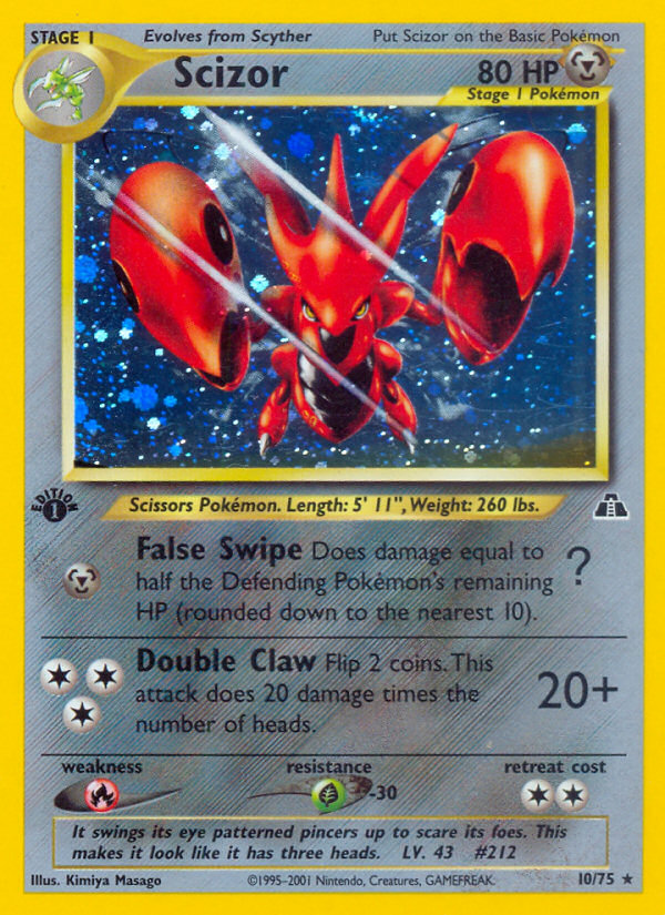 Scizor (10/75) [Neo Discovery 1st Edition] | Tabernacle Games