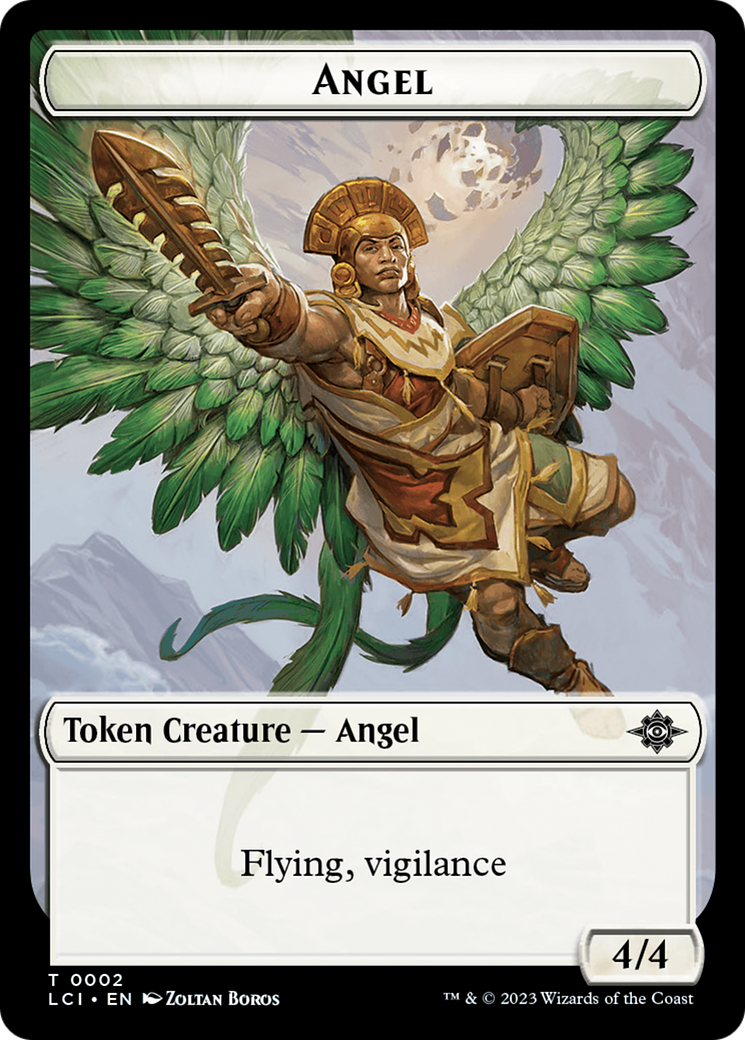 Gnome // Angel Double-Sided Token [The Lost Caverns of Ixalan Tokens] | Tabernacle Games