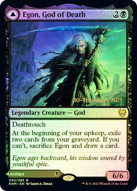 Egon, God of Death // Throne of Death  [Kaldheim Prerelease Promos] | Tabernacle Games