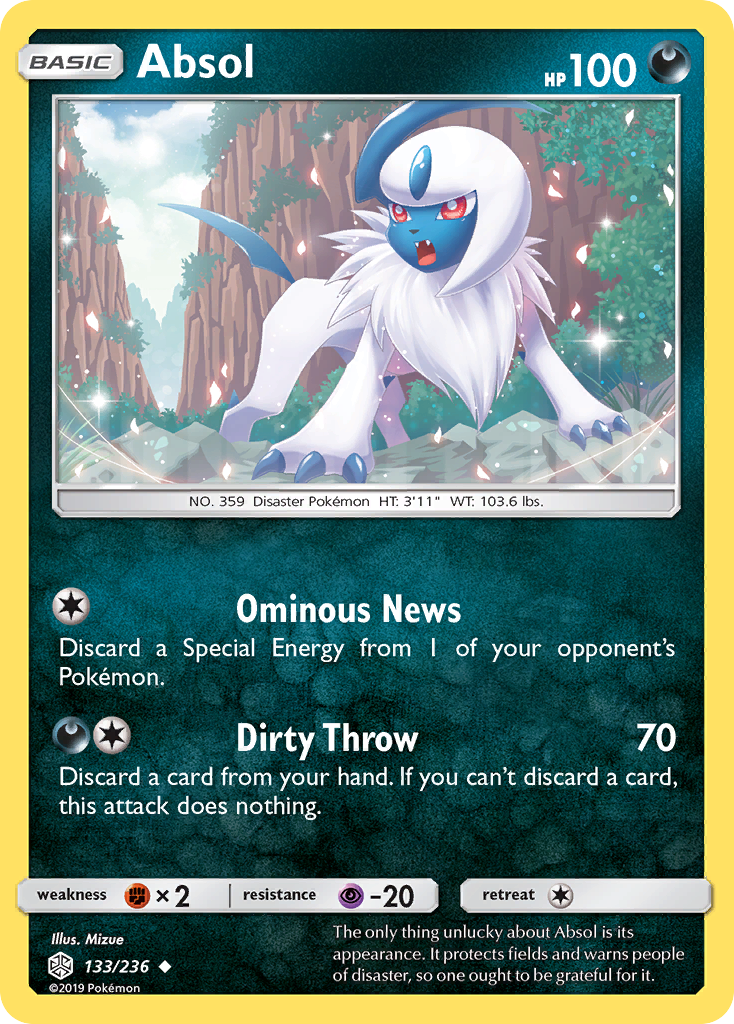 Absol (133/236) [Sun & Moon: Cosmic Eclipse] | Tabernacle Games