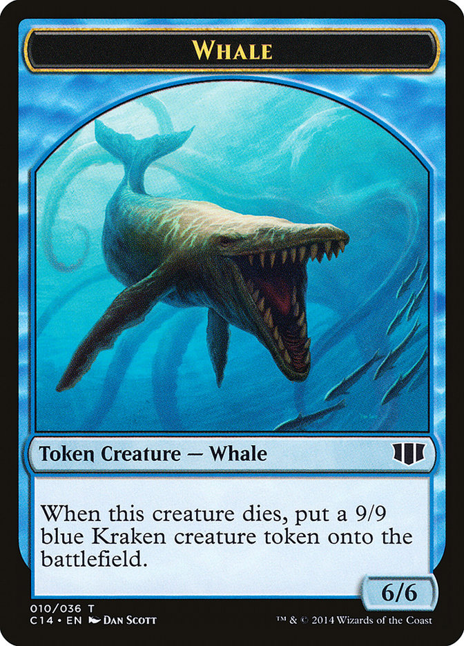 Whale // Zombie (011/036) Double-sided Token [Commander 2014 Tokens] | Tabernacle Games