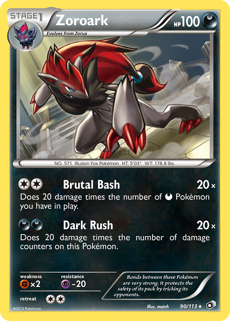 Zoroark (90/113) (Theme Deck Exclusive) [Black & White: Legendary Treasures] | Tabernacle Games