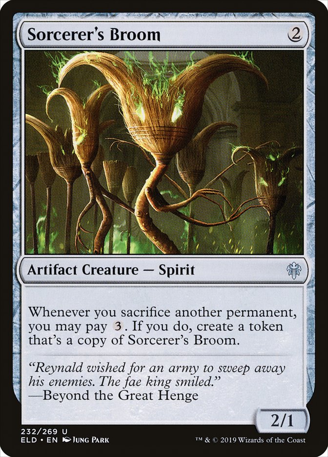 Sorcerer's Broom [Throne of Eldraine] | Tabernacle Games