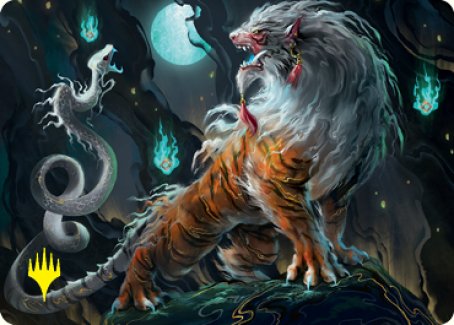 Gloomshrieker Art Card (Gold-Stamped Signature) [Kamigawa: Neon Dynasty Art Series] | Tabernacle Games