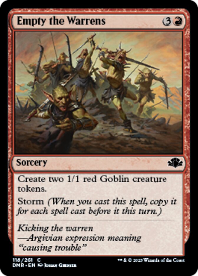 Empty the Warrens [Dominaria Remastered] | Tabernacle Games
