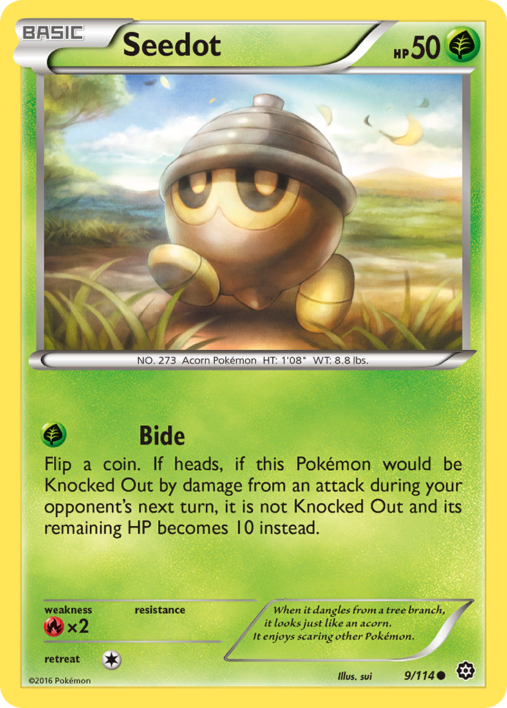 Seedot (9/114) [XY: Steam Siege] | Tabernacle Games