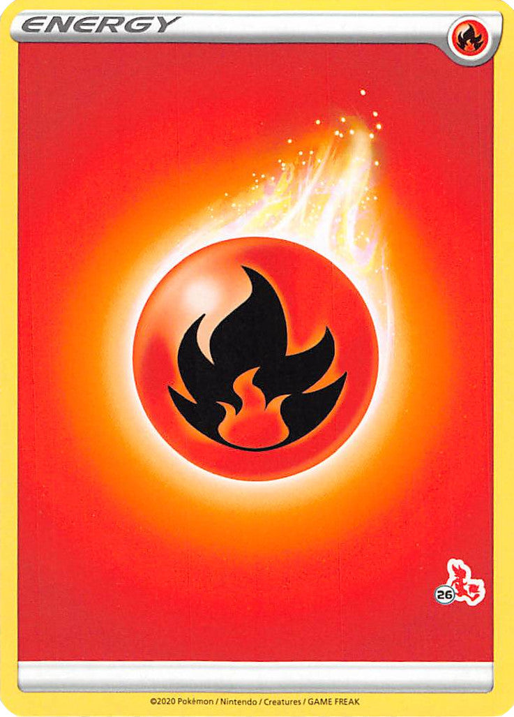 Fire Energy (Cinderace Stamp #26) [Battle Academy 2022] | Tabernacle Games