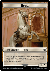 Horse // Cyberman Double-Sided Token [Doctor Who Tokens] | Tabernacle Games