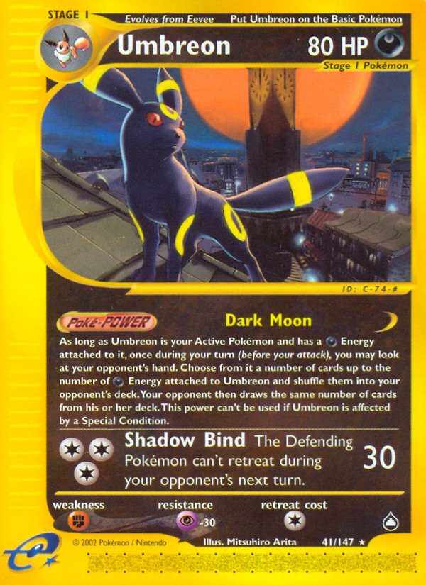 Umbreon (41/147) [Aquapolis] | Tabernacle Games