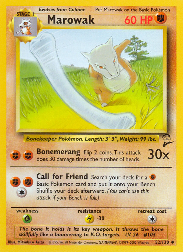 Marowak (52/130) [Base Set 2] | Tabernacle Games