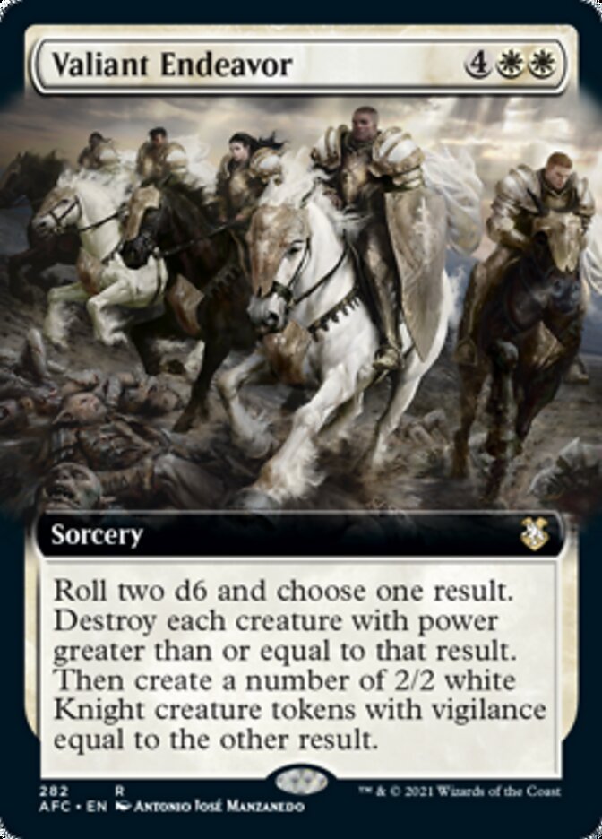 Valiant Endeavor (Extended) [Dungeons & Dragons: Adventures in the Forgotten Realms Commander] | Tabernacle Games