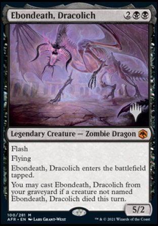 Ebondeath, Dracolich (Promo Pack) [Dungeons & Dragons: Adventures in the Forgotten Realms Promos] | Tabernacle Games