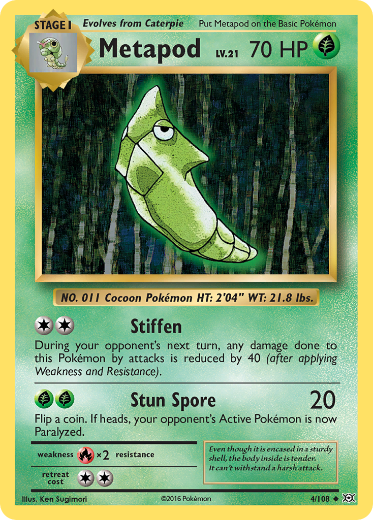 Metapod (4/108) [XY: Evolutions] | Tabernacle Games
