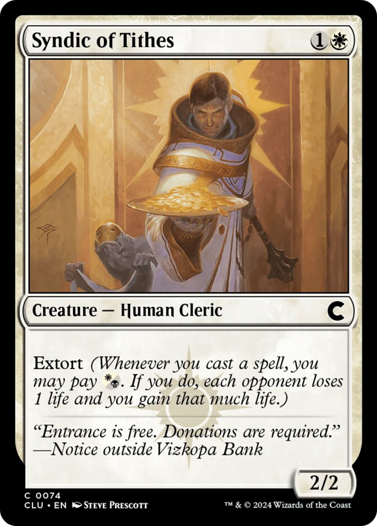 Syndic of Tithes [Ravnica: Clue Edition] | Tabernacle Games