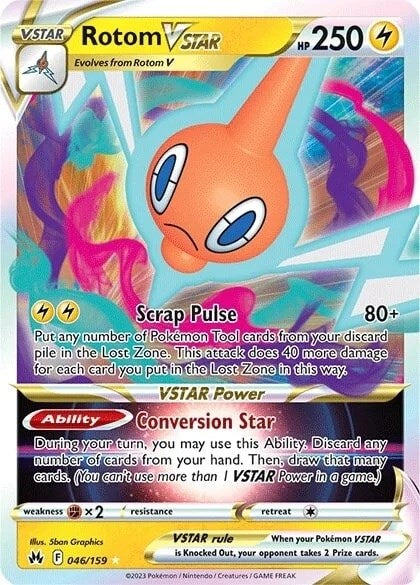 Rotom VSTAR (046/159) [Sword & Shield: Crown Zenith] | Tabernacle Games