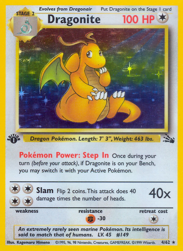 Dragonite (4/62) [Fossil 1st Edition] | Tabernacle Games