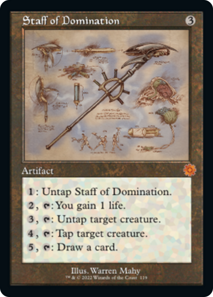 Staff of Domination (Retro Schematic) [The Brothers' War Retro Artifacts] | Tabernacle Games