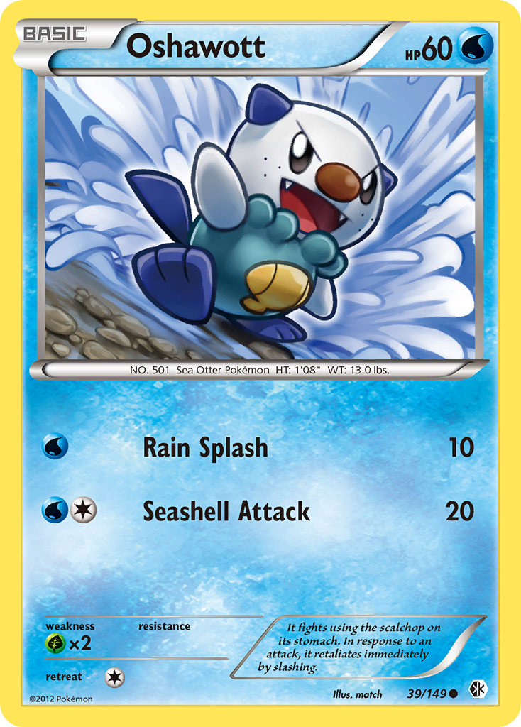 Oshawott (39/149) [Black & White: Boundaries Crossed] | Tabernacle Games