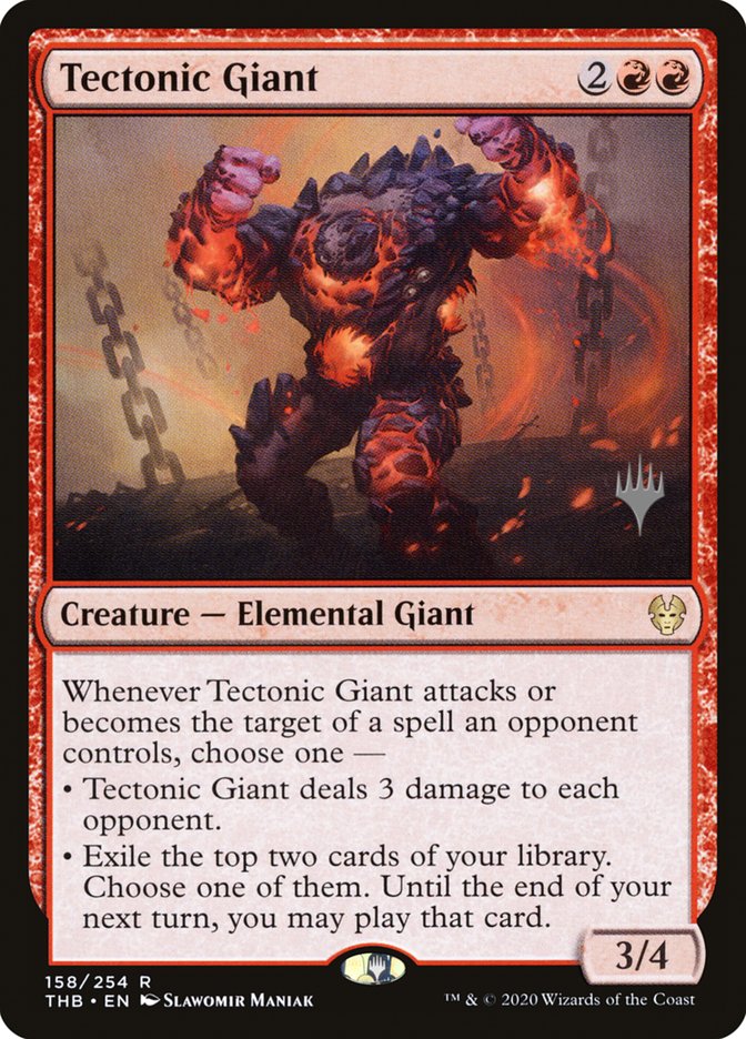 Tectonic Giant (Promo Pack) [Theros Beyond Death Promos] | Tabernacle Games