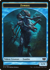 Fish // Zombie (011/036) Double-sided Token [Commander 2014 Tokens] | Tabernacle Games