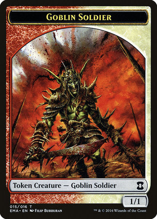 Goblin Soldier Token [Eternal Masters Tokens] | Tabernacle Games