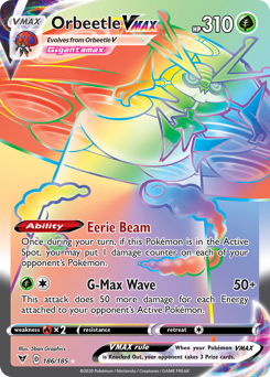 Orbeetle VMAX (186/185) [Sword & Shield: Vivid Voltage] | Tabernacle Games