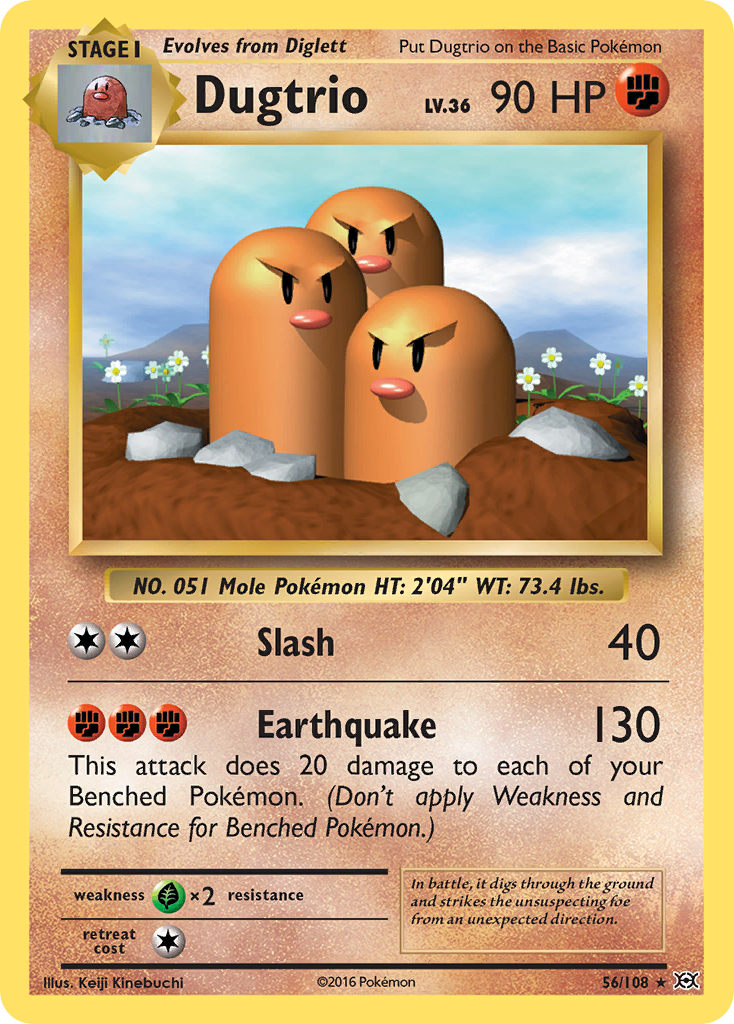 Dugtrio (56/108) [XY: Evolutions] | Tabernacle Games