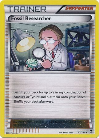 Fossil Researcher (92/111) (Cosmos Holo) [XY: Furious Fists] | Tabernacle Games