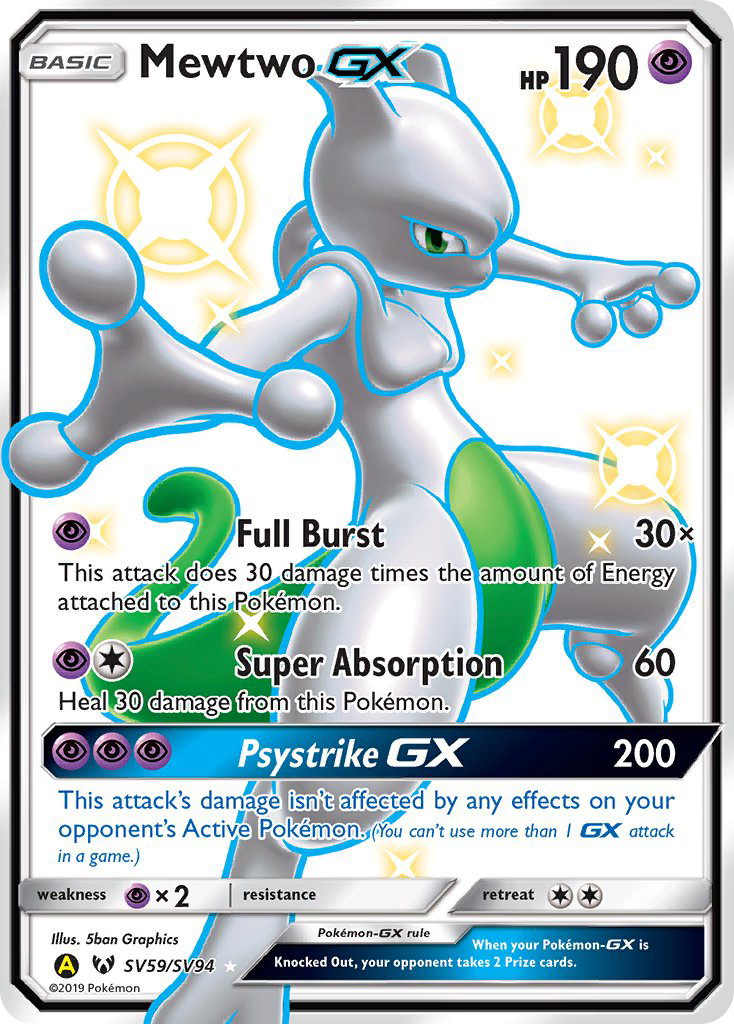 Mewtwo GX (SV59/SV94) [Sun & Moon: Hidden Fates - Shiny Vault] | Tabernacle Games