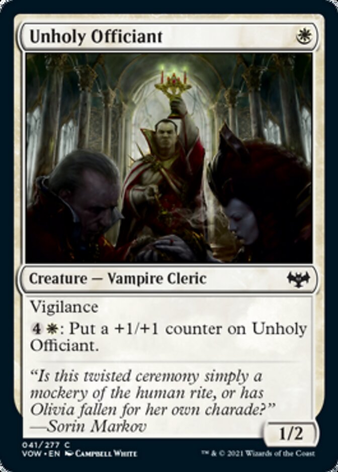 Unholy Officiant [Innistrad: Crimson Vow] | Tabernacle Games