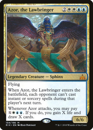 Azor, the Lawbringer [Rivals of Ixalan] | Tabernacle Games