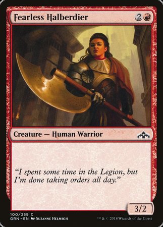 Fearless Halberdier [Guilds of Ravnica] | Tabernacle Games