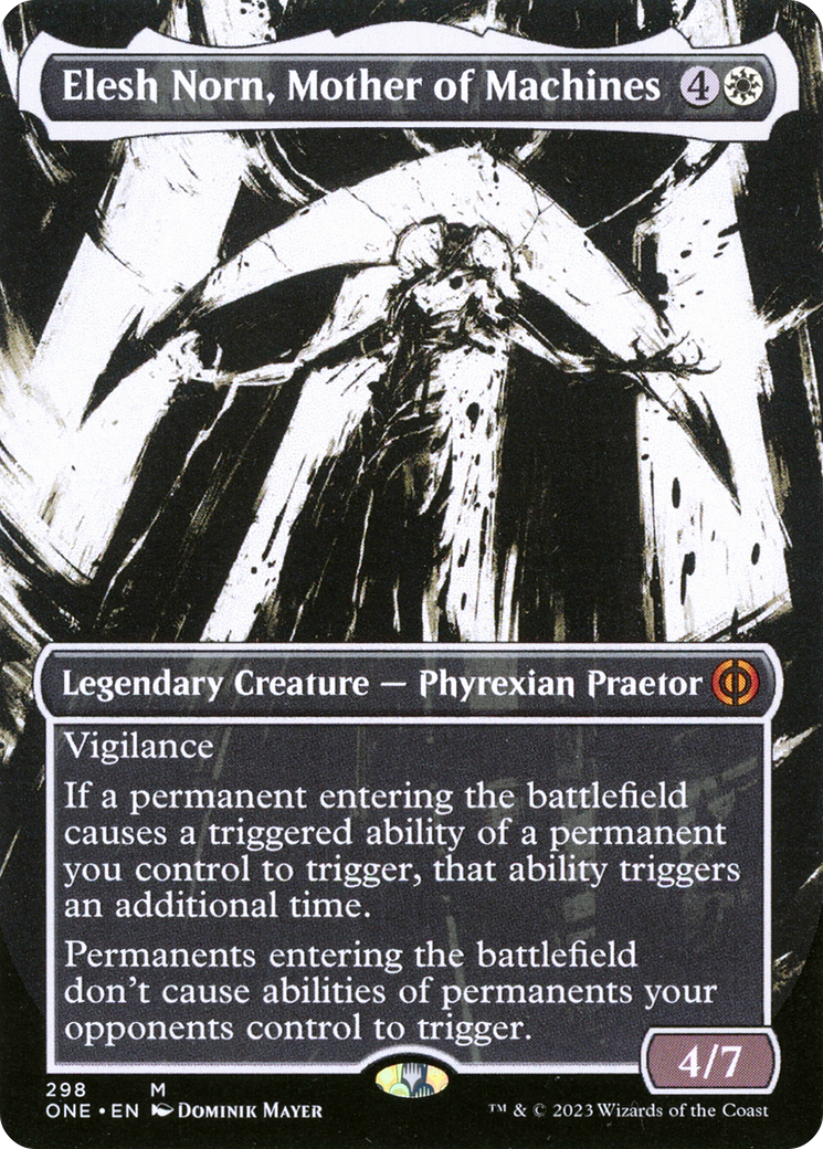 Elesh Norn, Mother of Machines (Borderless Ichor) [Phyrexia: All Will Be One] | Tabernacle Games