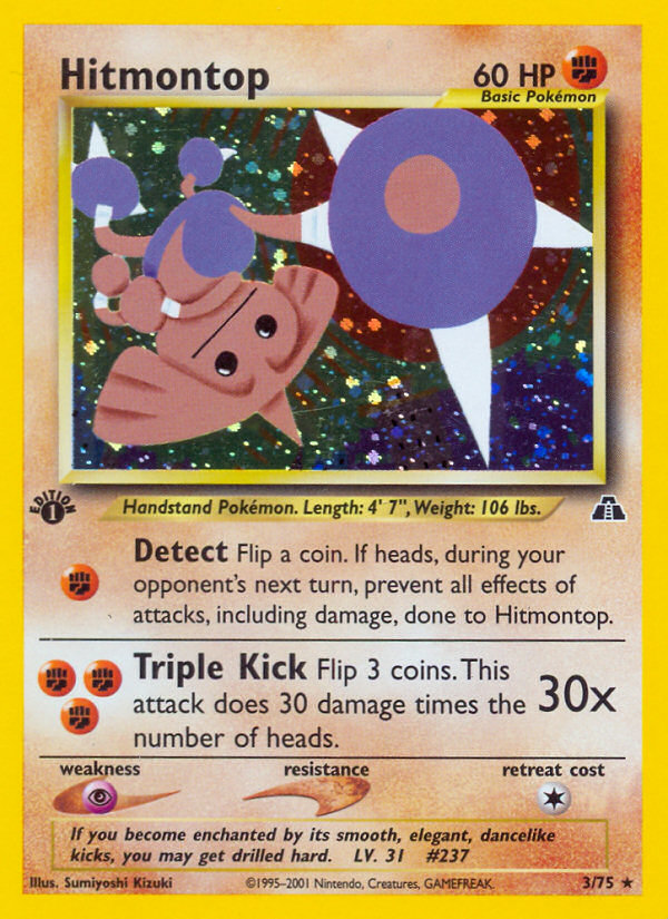 Hitmontop (3/75) [Neo Discovery 1st Edition] | Tabernacle Games