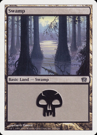 Swamp (342) [Eighth Edition] | Tabernacle Games