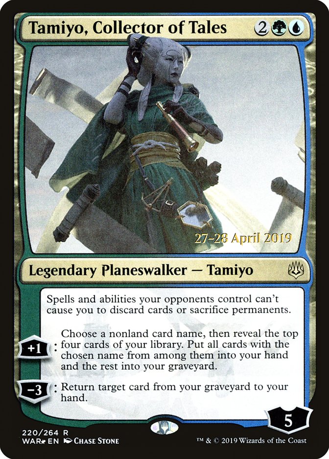Tamiyo, Collector of Tales  [War of the Spark Prerelease Promos] | Tabernacle Games