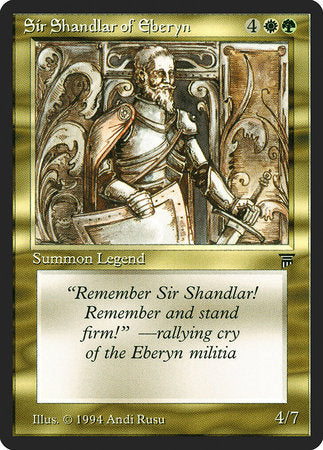 Sir Shandlar of Eberyn [Legends] | Tabernacle Games