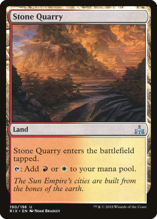 Stone Quarry [Rivals of Ixalan] | Tabernacle Games