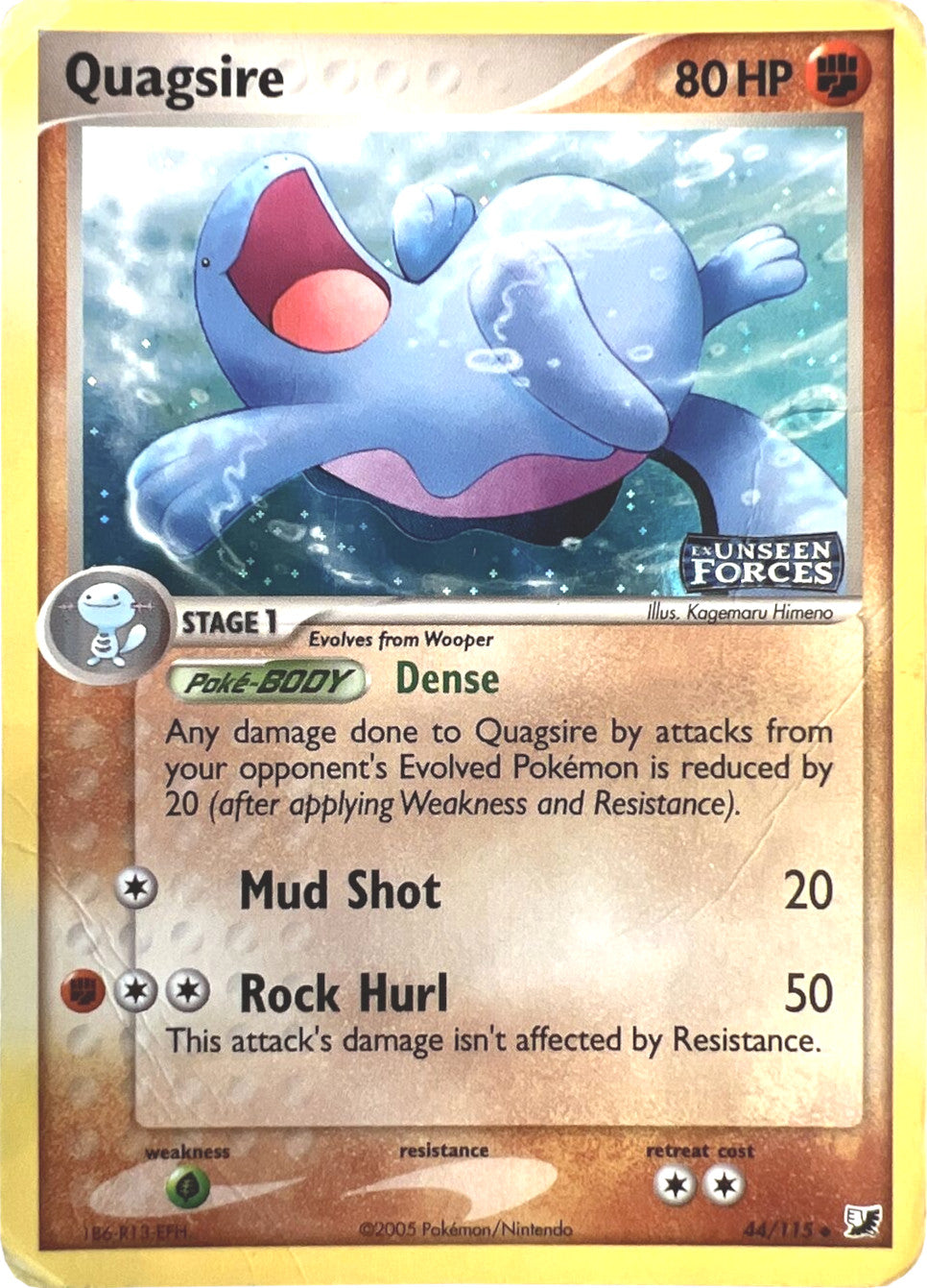 Quagsire (44/115) (Stamped) [EX: Unseen Forces] | Tabernacle Games