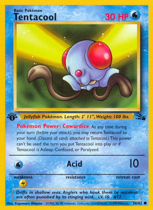 Tentacool (56/62) [Fossil 1st Edition] | Tabernacle Games