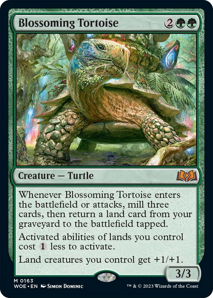 Blossoming Tortoise [Wilds of Eldraine] | Tabernacle Games