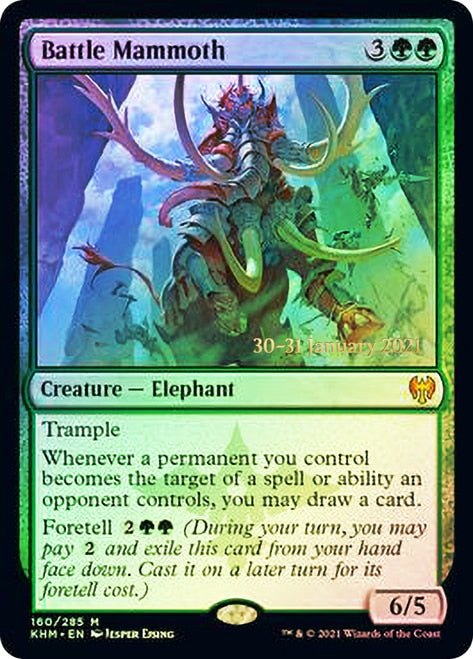 Battle Mammoth  [Kaldheim Prerelease Promos] | Tabernacle Games